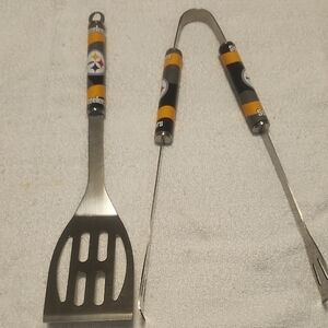 Steelers Stainless Steel BBQ Tool Set